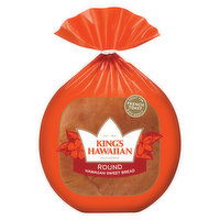 King's Hawaiian Bread, Hawaiian Sweet, Round, 16 Ounce