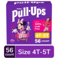 Pull-Ups Girls' Disney Junior Minnie 4T-5T (38-50 lbs) Training Pants, 56 Each