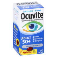 Ocuvite Eye Vitamin, Adult 50+, Softgels, 50 Each