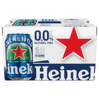 Heineken Beer, Alcohol Free, 6 Pack, 6 Each