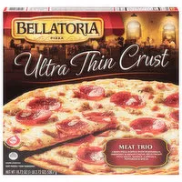 Bellatoria Pizza, Meat Trio, Ultra Thin Crust, 18.72 Ounce