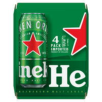 Heineken Beer, Original, 4 Pack, 4 Each