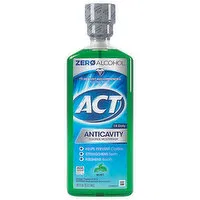 ACT Fluoride Mouthwash, Mint, Anticavity, 18 Ounce