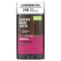 Every Man Jack Aluminum Free Crimson Oak Deodorant, 3 Ounce