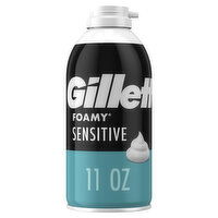 Gillette Foamy Sensitive Shave Foam For Men, Sensitive Skin, 11 Ounce