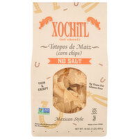 Xochitl White Corn Chips, No Salt, Thin & Crispy, Mexican Style, 16 Ounce