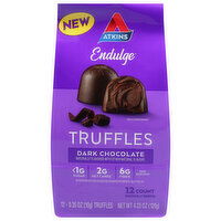 Atkins Endulge Truffles, Dark Chocolate, 12 Each