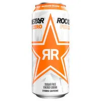 Rockstar Pure Zero Energy Drink, Sugar Free, Mandarin Orange, 16 Fluid ounce