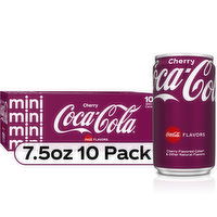 Coca-Cola Cherry Soda Soft Drink Mini Cans, 10 Each