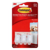 Command Micro Hooks, 3 Each