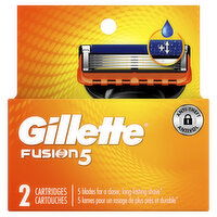 Gillette Fusion5 Razor Refills for Men, 2 Razor Blade Refills, 2 Each