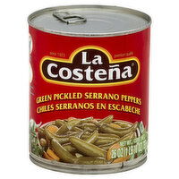 La Costena Serrano Peppers, Green Pickled, 26 Ounce