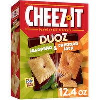 Cheez-It Duoz Crackers, Jalapeno Cheddar Jack, 12.4 Ounce