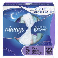 Always Infinity Always Infinity Overnight Pads, Size 5, 22 ct, 22 Each