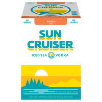 Sun Cruiser Vodka, Peach Iced Tea, 4 Each