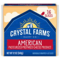 Crystal Farms Cheese Slices, American, 16 Each