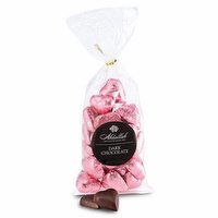 Abdallah Valentine’s Day Bag Pink Foil Dark Chocolate Hearts, 7.5 Ounce