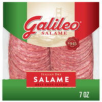 Galileo Salame Deli Thin Sliced Italian Dry Salame, 7 Ounce