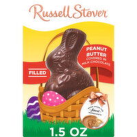 Russell Stover Easter Easter Bunny Peanut Butter in Milk Chocolate Candy Rabbit, 1.5 Ounce