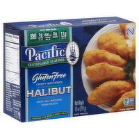 Pacific Sustainable Seafood Halibut, Gluten Free, Crispy Battered, 10 Ounce