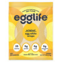 Egglife Egg White Wraps, Original, 6 Each