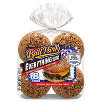 Ball Park Burger Buns, Everything, 8 Each