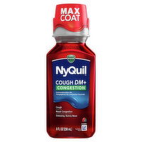 Vicks Cough Vicks NyQuil Cough DM+ Congestion, Liquid Medicine, 8 Oz, 8 Ounce