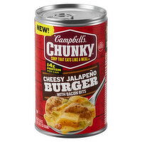 Campbell's® Chunky® Chunky Cheesy Jalapeño Burger with Bacon Bits Soup, 18.8 Ounce