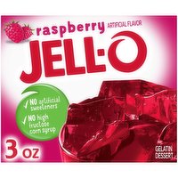 Jell-O Raspberry Gelatin Dessert Mix, 3 Ounce