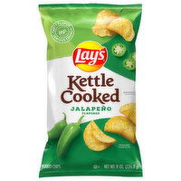 Lay's Potato Chips, Kettle Cooked, Jalapeno Flavored, 8 Ounce