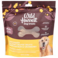 Wild Harvest Oven Baked Gourmet Wafer Treats with Chicken & Cranberry Dog Treats, 12 Ounce