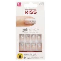 Kiss Gel Fantasy Nails, Medium Length, Fanciful KGN01, 24 Each