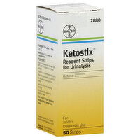 Ketostix Reagent Strips for Urinalysis, 50 Each