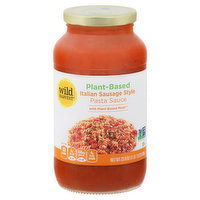 Wild Harvest Pasta Sauce, Italian Sausage Style, Plant-Based, 23.9 Ounce