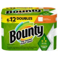 Bounty Paper Towels, Full Sheets, 2-Ply, 6 Each