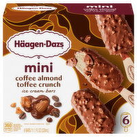 Haagen-Dazs Häagen-Dazs Mini Coffee Almond Toffee Crunch Ice Cream Snack Bars, 6 Count, 6 Each