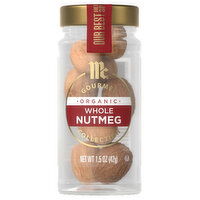 McCormick Gourmet Organic Whole Nutmeg, 1.5 Ounce
