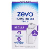 Zevo Flying Insect Trap, Refills, 2 Each