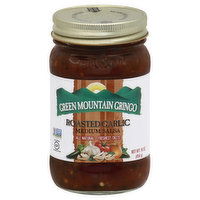 Green Mountain Gringo Salsa, Roasted Garlic, Medium, 16 Ounce