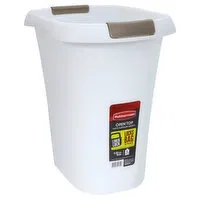 Rubbermaid Wastebasket, Open Top, Liner Lock, 5.25 Gallon, 1 Each