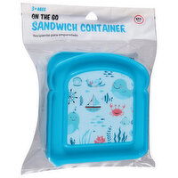 Jacent Sandwich Container, On the Go, 1 Each