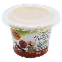 Wild Harvest Baby Food, Organic, Apples, Oats & Cinnamon, 2 (6 Months & Up), 4 Ounce