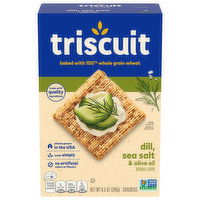 TRISCUIT Dill, Sea Salt & Olive Oil Whole Grain Wheat Crackers, 8.5 Ounce