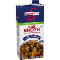 Swanson® Lower Sodium Beef Broth, 32 Ounce