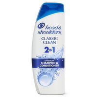 Head & Shoulders 2 in 1 Dandruff Shampoo and Conditioner, Classic Clean, 12.5 oz, 12.5 Ounce