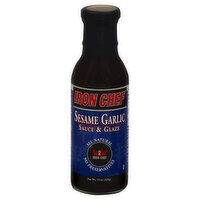 Iron Chef Sauce & Glaze, Sesame Garlic, 15 Ounce