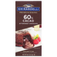 Ghirardelli Baking Bar, Premium, Bittersweet Chocolate, 60% Cacao, 4 Ounce