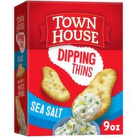 Town House Dipping Thins Baked Snack Crackers, Sea Salt, 9 Ounce