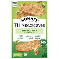 Nonni's ThinAddictives Almond Crisps, Pistachio, 6 Each