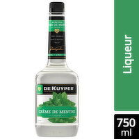 DeKuyper Creme de Menthe White Liqueur, 750 Millilitre